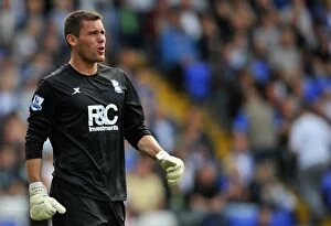 Images Dated 21st August 2010: Ben Foster in Action: Birmingham City vs. Blackburn Rovers (2010)