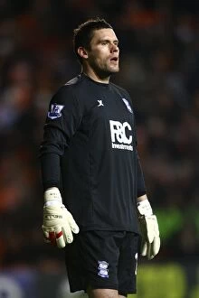 Images Dated 4th January 2011: Ben Foster in Action: Birmingham City vs. Blackpool (04-01-2011, Bloomfield Road)