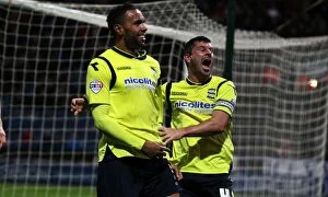 Sky Bet Championship : Huddersfield Town v Birmingham City : John Smith's Stadium : 09-11-0213 Collection: Birmingham City: Bartley and Robinson's Euphoric Moment as They Celebrate Goal Against