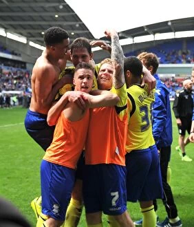 Images Dated 3rd May 2014: Birmingham City: Celebrating Survival in Sky Bet Championship vs. Bolton Wanderers (03-05-2014)