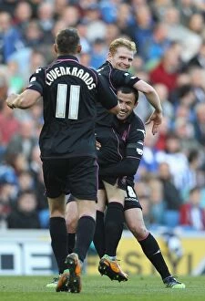Images Dated 29th September 2012: Birmingham City: Chris Burke's Thrilling Goal Celebration vs