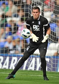 Images Dated 21st August 2010: Birmingham City FC: Ben Foster in Action Against Blackburn Rovers, Premier League (2010)