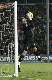 Images Dated 4th January 2011: Birmingham City FC: Ben Foster in Action against Blackpool (04-01-2011, Bloomfield Road)