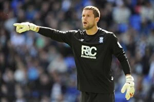 Images Dated 29th August 2010: Birmingham City FC: Ben Foster in Action Against Bolton Wanderers, Premier League (2010)