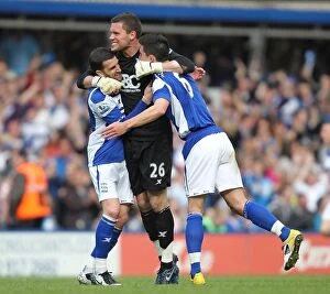 Images Dated 16th April 2011: Birmingham City FC: Ben Foster and Team Celebrate Craig Gardner's Goal vs
