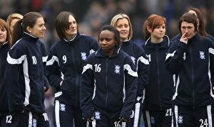 Images Dated 5th March 2011: Birmingham City FC: Celebrating Women's Football - Half Time Tribute to Ladies Team