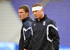 Images Dated 26th August 2010: Birmingham City FC: Craig Gardner and Garry O'Connor Focused in Pre-Match Training Ahead of