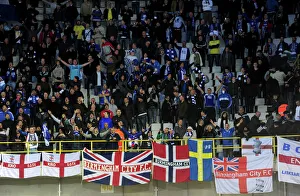 Birmingham City FC Fans Euphoria at Jan Breydel Stadium during UEFA Europa League Match against Club Brugge (2010-2011)