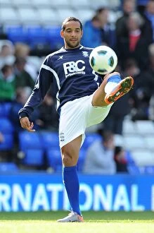 Images Dated 25th September 2010: Birmingham City FC: Jean Beausejour's Thrilling Performance Against Wigan Athletic in Premier
