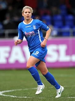 Images Dated 21st April 2013: Birmingham City FC: Kirsty Linnett in Action - FA Womens Super League Showdown vs
