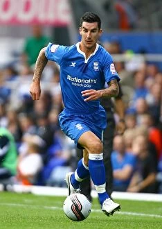 13-08-2011 v Coventry City, St. Andrew's Collection: Birmingham City FC: Liam Ridgewell Takes on Coventry City in Npower Championship Action (2011)
