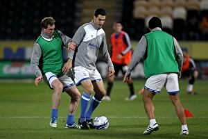 Images Dated 7th December 2011: Birmingham City FC: Pablo Ibanez Focuses at Pre-Match Training Ahead of Hull City Clash