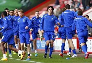 Sky Bet Championship : AFC Bournemouth v Birmingham City : Goldsands Stadium : 14-12-2013 Collection: Birmingham City FC: Will Packwood and Team Preparing for AFC Bournemouth Showdown