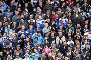 Images Dated 15th May 2011: Birmingham City FC: Passionate Fans Roar for Victory against Fulham in St