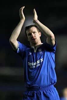 Images Dated 22nd November 2011: Birmingham City FC: Stephen Caldwell Celebrates Championship Win with Supporters (22-11-2011)