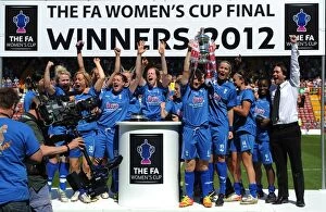 Images Dated 26th May 2012: Birmingham City FC: Triumphant in the FA Women's Cup Final at Ashton Gate (2012)