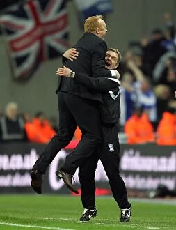 Goal Celebrations Collection: Birmingham City FC's Euphoric Carling Cup Victory: McLeish and Team's Unforgettable Goal