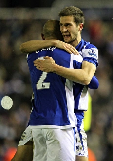 Birmingham City FC's Glorious Quarter Final Victory Over Aston Villa: Keith Fahey and Stephen Carr Celebrate