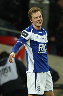 Birmingham City FC's Sebastian Larsson: Carling Cup Victory Celebration at Wembley Against Arsenal