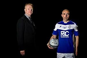 Photocall Collection: Birmingham City manager Alex McLeish (l) and Stephen Carr
