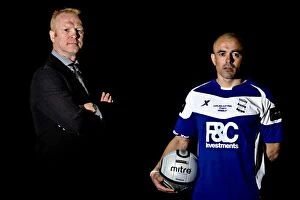 Photocall Collection: Birmingham City manager Alex McLeish (l) and Stephen Carr
