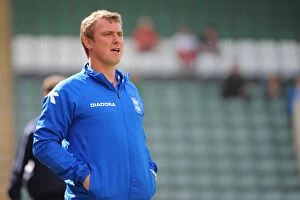 Images Dated 4th August 2012: Birmingham City Manager Lee Clark Conducting Pre-Season Training at Plymouth Argyle's Holme Park