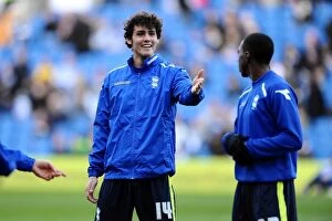 Sky Bet Championship : Brighton and Hove Albion v Birmingham City : AMEX Stadium : 11-01-2014 Collection: Birmingham City: Will Packwood and Team Mates Share a Laugh During AMEX Stadium Warm-Up