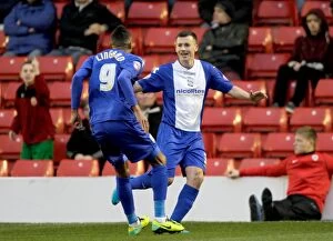 Birmingham City: Paul Caddis and Jesse Lingard Celebrate Goal Against Barnsley in Sky Bet Championship