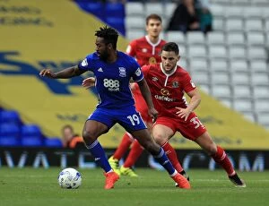 Images Dated 1st October 2016: Birmingham City vs Blackburn Rovers: Maghoma vs Conway - Intense Battle for Supremacy in Sky Bet