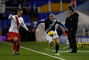 Images Dated 21st November 2015: Birmingham City vs Charlton Athletic: A Fierce Rivalry in Sky Bet Championship - The Intense