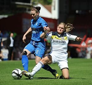 Images Dated 26th May 2012: Birmingham City vs. Chelsea: A FA Cup Showdown - Jade Moore vs. Sophie Ingle