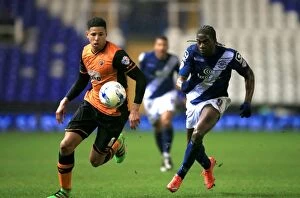 Images Dated 3rd March 2016: Birmingham City vs Hull City: Intense Battle for the Ball - Sky Bet Championship