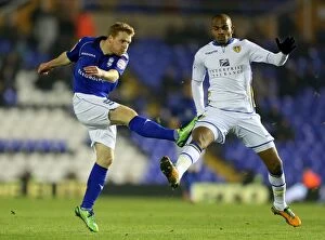 Images Dated 15th January 2013: Birmingham City vs Leeds United: FA Cup Third Round Replay Showdown - Burke vs Austin