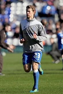 Images Dated 25th February 2012: Birmingham City vs. Nottingham Forest: Championship Showdown - Jonathan Spector in Action