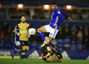 Images Dated 27th September 2017: Birmingham City vs Sheffield Wednesday: Clash at St. Andrew's - Isaac Vassell vs Adam Reach