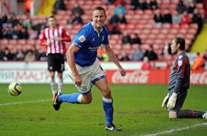 Images Dated 28th January 2012: Birmingham City's Adam Rooney: FA Cup Glory at Bramall Lane