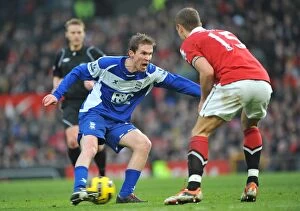 22-01-2011 v Manchester United, Old Trafford Collection: Birmingham City's Alexander Hleb in Action Against Manchester United (Premier League, 22-01-2011)