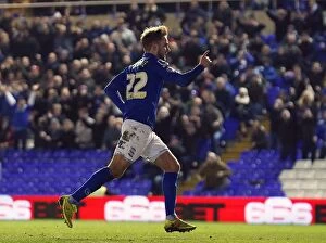 Sky Bet Championship - Birmingham City v Blackpool - St. Andrew's Collection: Birmingham City's Andrew Shinnie Scores the Winning Goal Against Blackpool in Sky Bet Championship