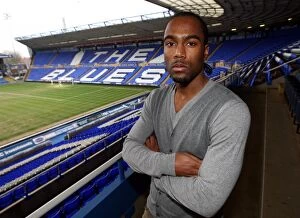 Photocall Collection: Birmingham Citys Cameron Jerome during the media day at St. Andrews, Birmingham