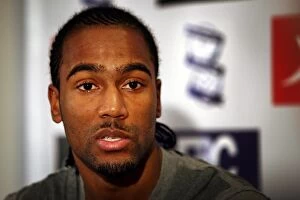 Photocall Collection: Birmingham Citys Cameron Jerome during the media day at St. Andrews, Birmingham