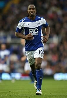 Images Dated 2nd October 2010: Birmingham City's Cameron Jerome Thrills in Action Against Everton (October 2, 2010)