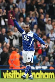 Images Dated 1st May 2010: Birmingham City's Christian Benitez: Double Delight as He Celebrates Second Goal Against Burnley