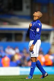 Images Dated 18th August 2012: Birmingham City's Curtis Davies in Action: Npower Championship Showdown vs Charlton Athletic
