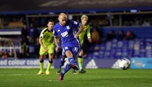 Sky Bet Championship - Birmingham City v Rotherham United - St. Andrew's Collection: Birmingham City's David Cotterill Scores Fourth Goal Against Rotherham United (Sky Bet Championship)
