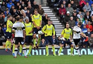 Birmingham City's Defensive Stand: Jacobs Shot Blocked in Derby County Showdown (Sky Bet Championship)