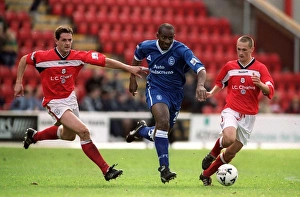 Birmingham City's Dele Adebola Breaks Free: A Stunning Sprint Past Crewe Alexandra's Defenders (Division One, 2000)