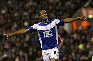 Images Dated 9th November 2010: Birmingham City's Double Delight: Cameron Jerome's Brace in Victory Over Stoke City (BPL 2010)