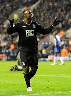 Images Dated 5th December 2009: Birmingham City's Double Victory: Christian Benitez's Brace Against Wigan Athletic (05-12-2009)