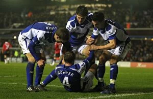Images Dated 28th December 2010: Birmingham City's Dramatic Equalizer: Lee Bowyer Scores Against Manchester United (2010)