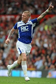 Images Dated 16th August 2009: Birmingham City's Garry O'Connor at Old Trafford: August 16, 2009 - Premier League Clash Against
